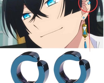 Beautiful Clip-On Earrings Of Vanitas From The Case Study Of Vanitas, Anime Earrings, Anime Jewelry