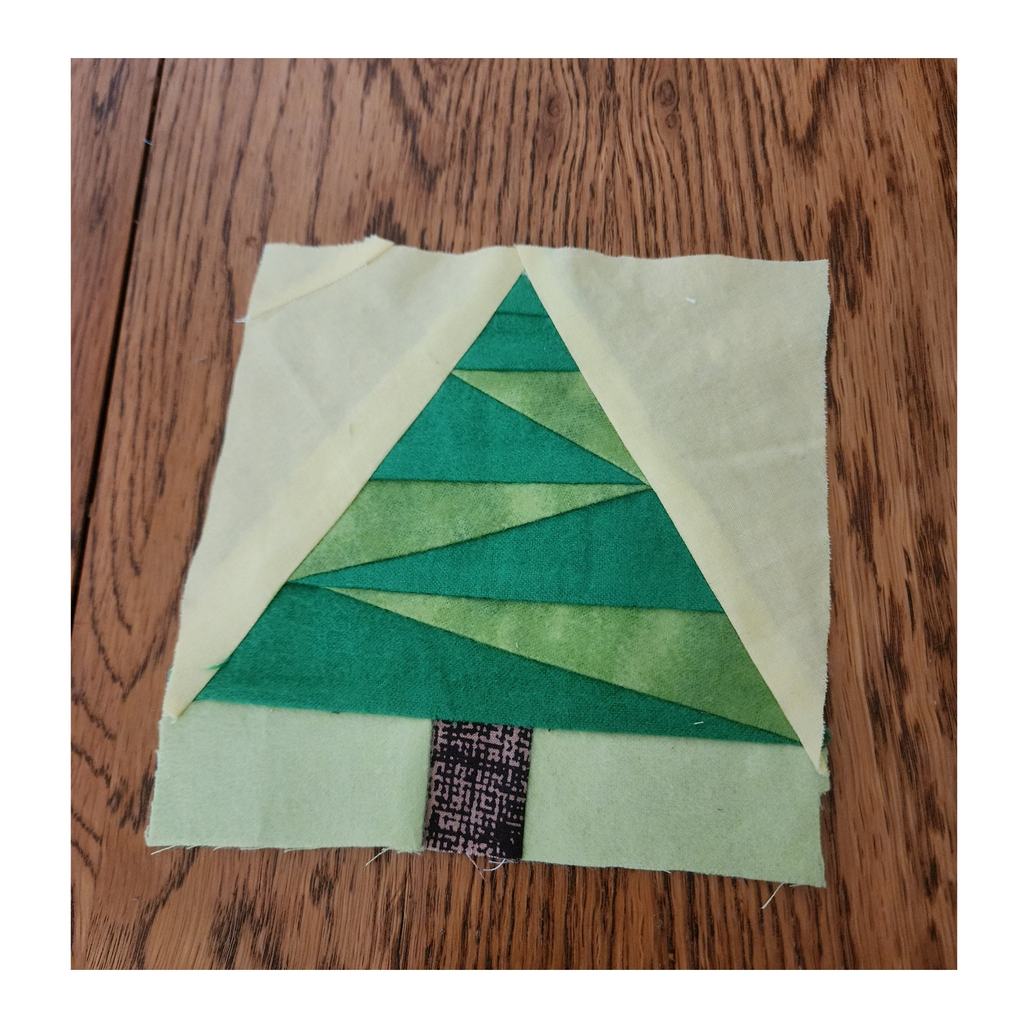 Pine Tree Quilt Block Pattern Digital Download Modern Patchwork Instant ...