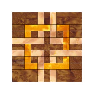 Knoten Quilt Block Muster Digitaler Download Moderne Patchwork Sofort Download FPP Easy Quilt Block