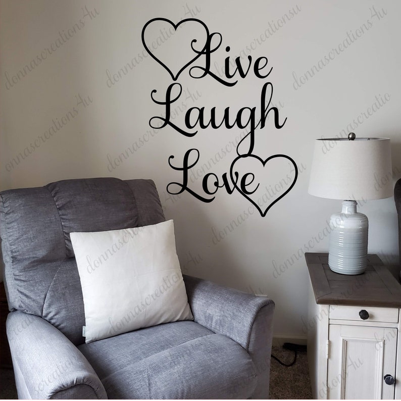 Live Laugh Love Cut File SVG PNG Samantha Font HTV Digital | Etsy