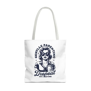 Retro Einkaufstasche, stilvolle Muttertasche, Geschenk für Eltern, lustige Einkaufstasche, einzigartiges Babypartygeschenk