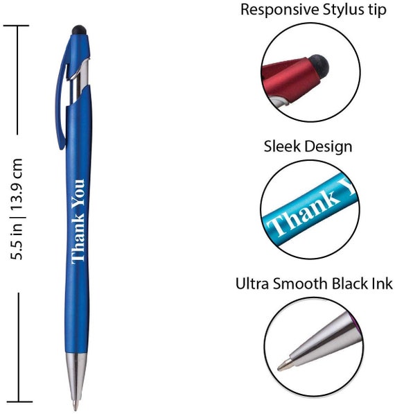 Custom Promotional Ballpoint Retractable Stylus pens for Phones and Tablets Assorted Colors 10 Pack Soft Touch Personalized Pen Stylus Custom Promotional Ballpoint Retractable Stylus pens for Phones and Tablets Assorted Colors 10 Pack Soft Touch Personalized Pen Stylus