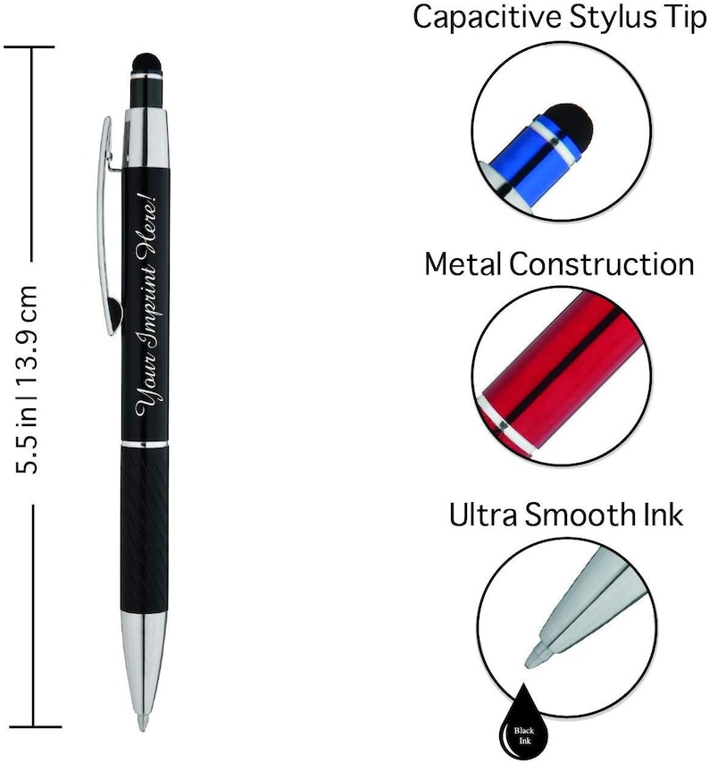 Personalized Luxury Ballpoint Pens Gift Set 2 Pack of Metal Etsy