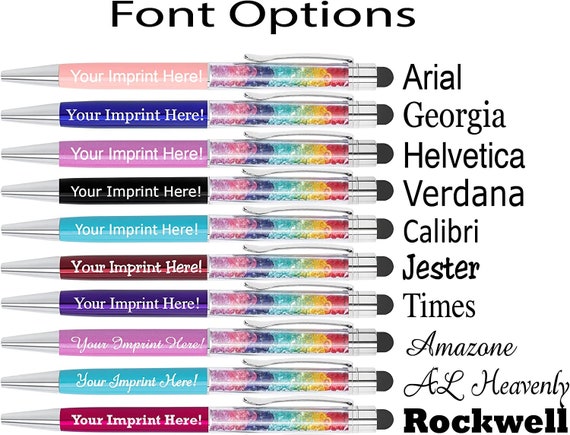 Personalized Crystal Prism Pens with Stylus - Metal Gem Pen - Custom  Metallic Printed Name Pens with Black Ink - Imprinted with Message, Pens  for Women