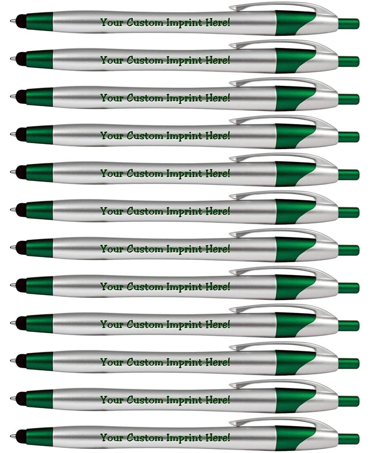Personalized Ink Pens With Stylus, Click Action, Black Ink, Custom ...