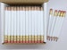 72 White Mini short half Hexagon Golf #2 Pencils With erasers Pre-Sharpened Made In the USA - Non Toxic Latex Free Express Pencils TM 