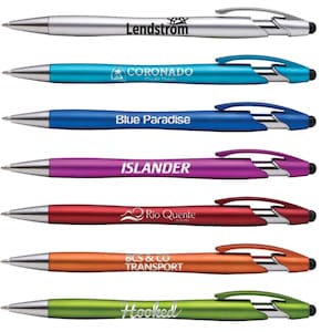 Your Info You Choose Trim Personalized Clear Stick Pens Pk of 100 Printed w/ 