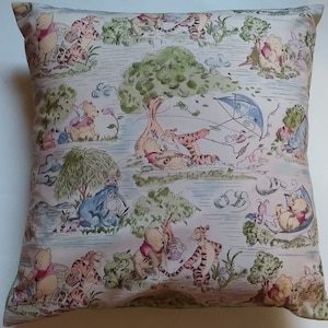 Winnie the Pooh toile 18X18 pillow cover - Pooh room decor - Piglet - Eeyore - Tigger
