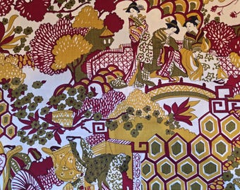 Geisha Afternoon - Rare Schwartz Liebman Textiles Inc fabric