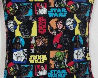 Pillow cover - Darth Vader - Luke Skywalker - Hans Solo  - Nerd pillow 14x14, 16x16, 18x18