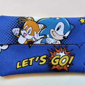 Sonic and Tails pocket tissue holder