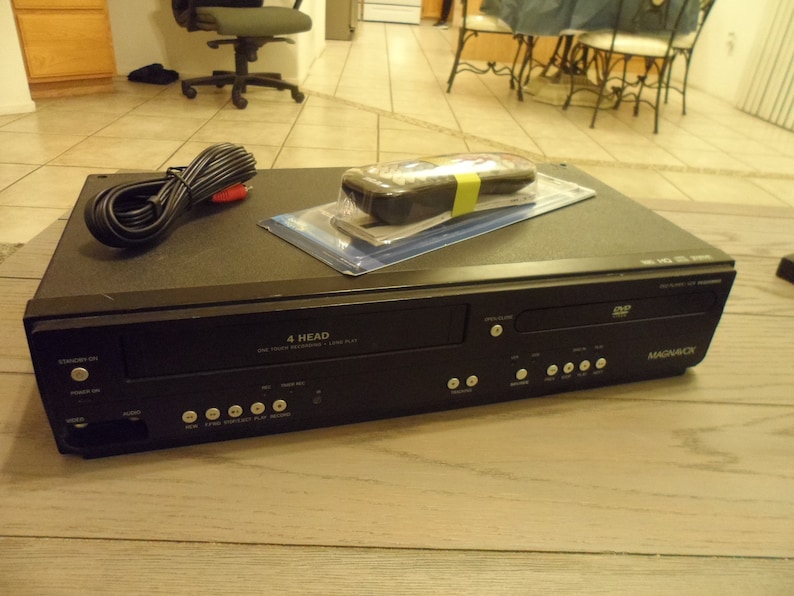 MAGNAVOX DVD VCR tape cassette player recorder Tested Works. Etsy