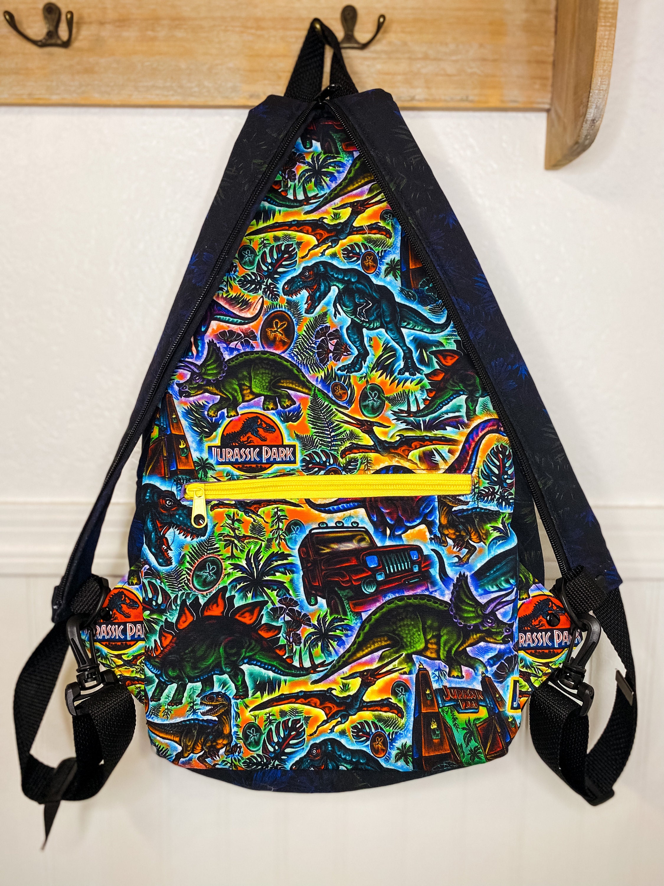 Jurassic Park Dinosaur Sling Bag Backpack and Pillow Etsy