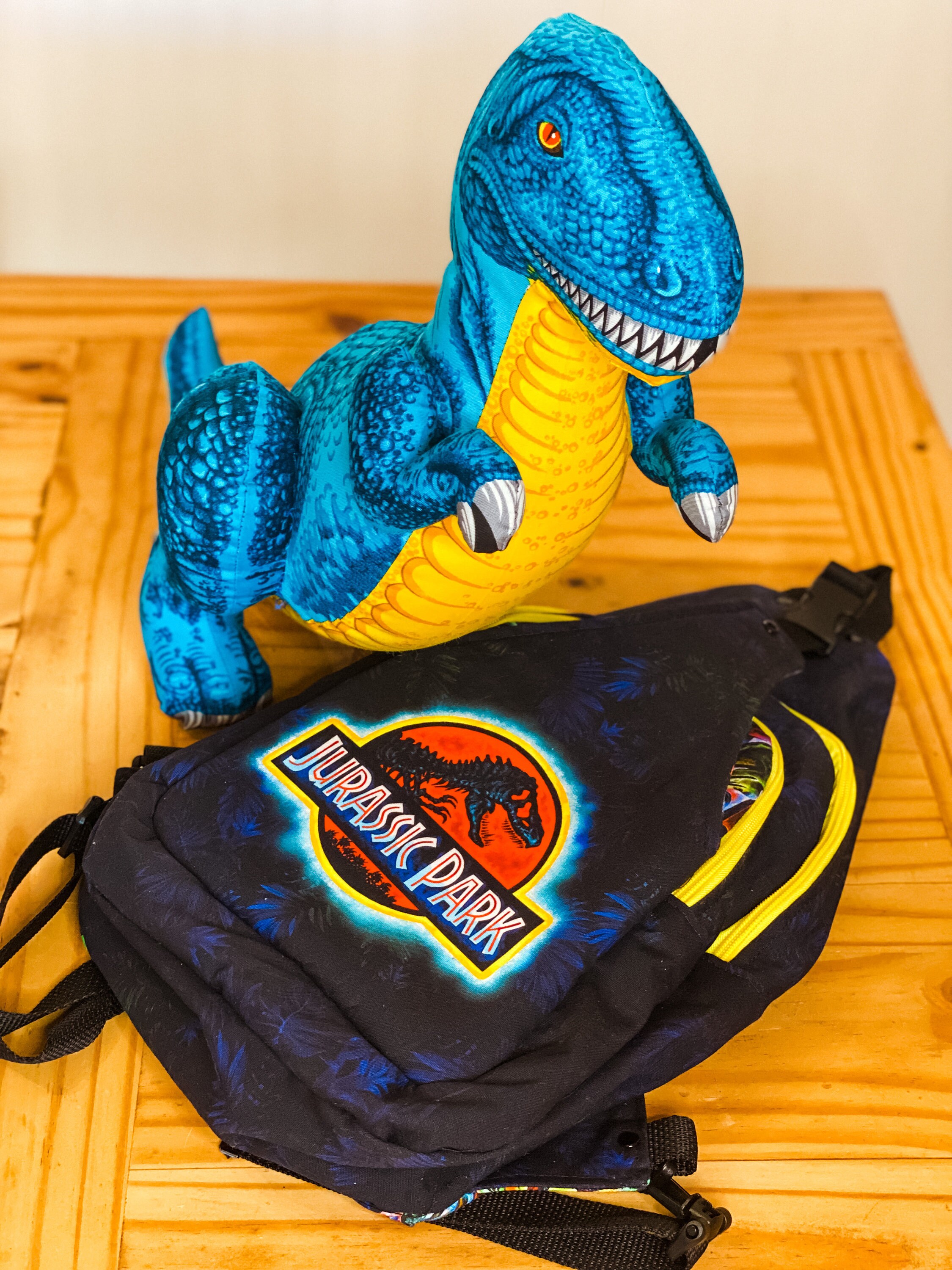 Jurassic Park Dinosaur Sling Bag Backpack and Pillow Etsy