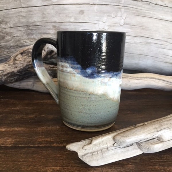Mug, Large Mug, Pottery, Handmade, Wheel Thrown, Tall Mug, Shawna Pierce, Ready to Ship, Ceramic, Stoneware, Coffee Mug, Gift, 16oz, Cup