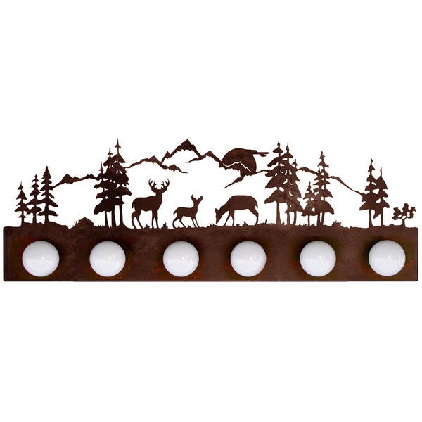 Bathroom Vanity Light Strip-  Deer Family