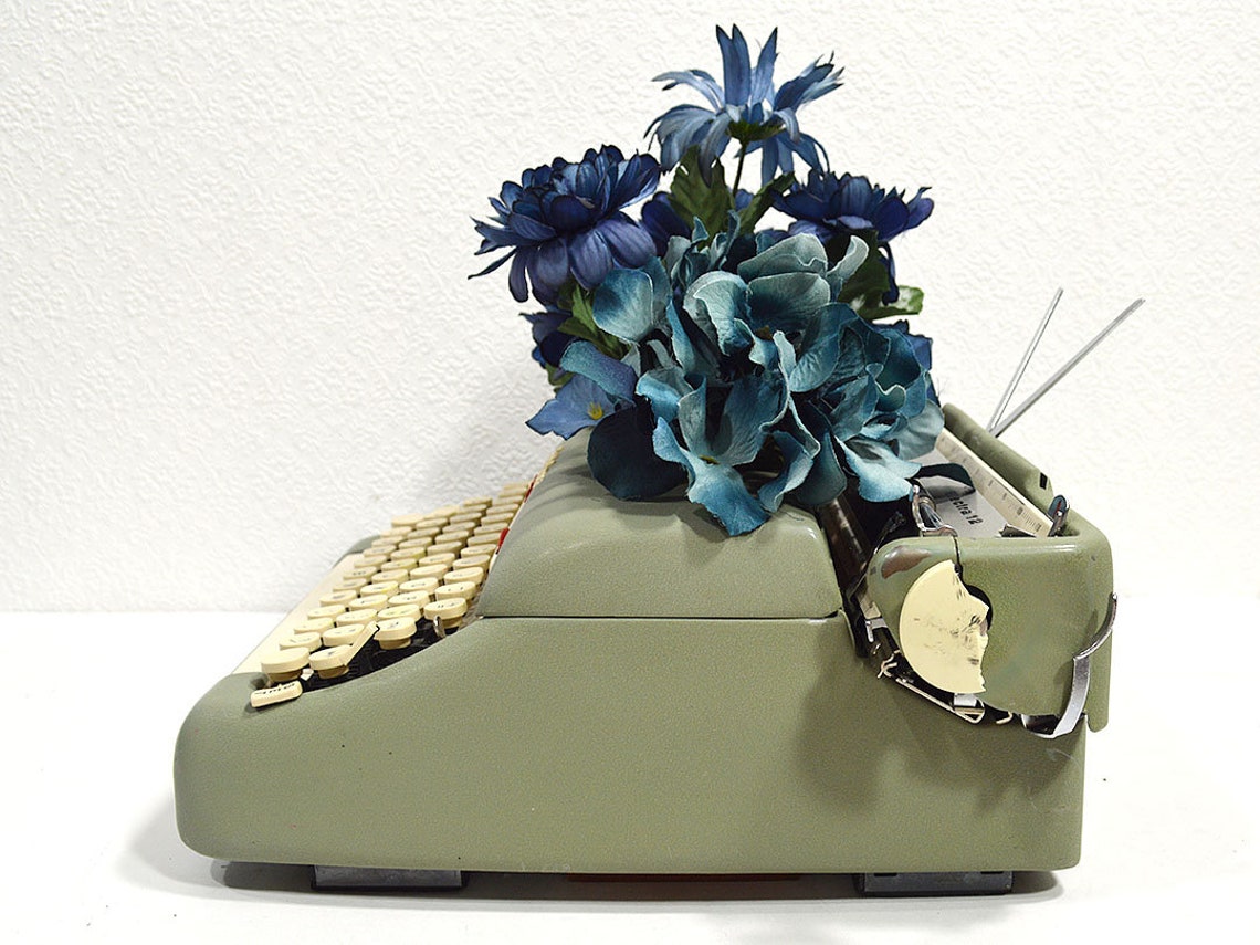 Typewriter Planter Unique Upcycled Planter Box Made From Etsy