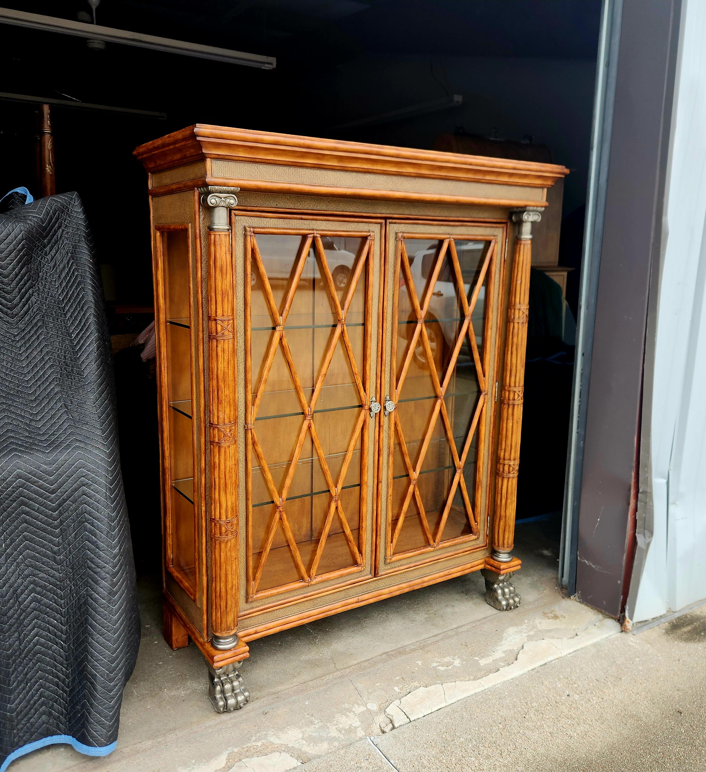 Bamboo China Cabinet - Etsy