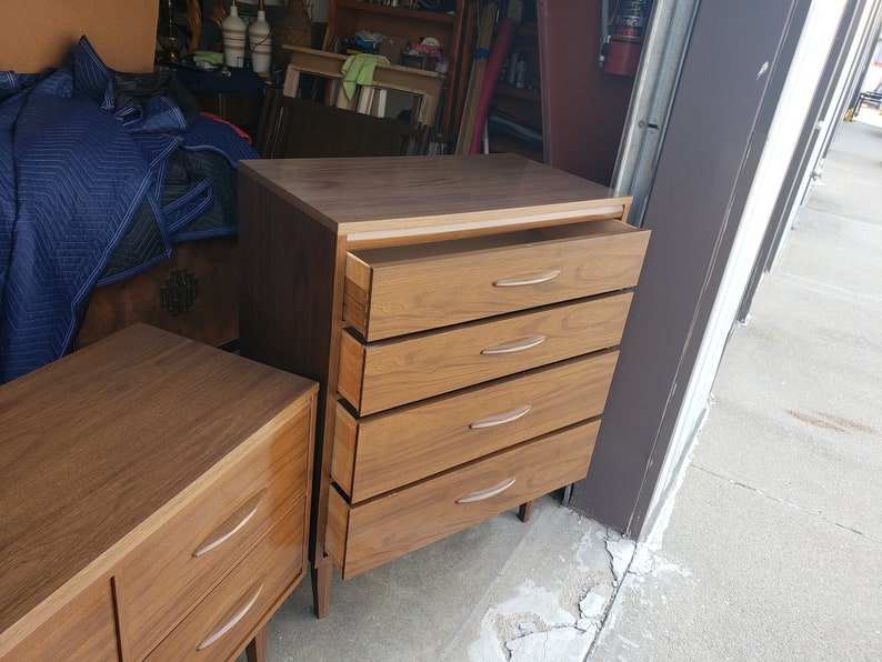 Vintage 1960's Kroehler Laminate Bedroom Set Mid Century | Etsy