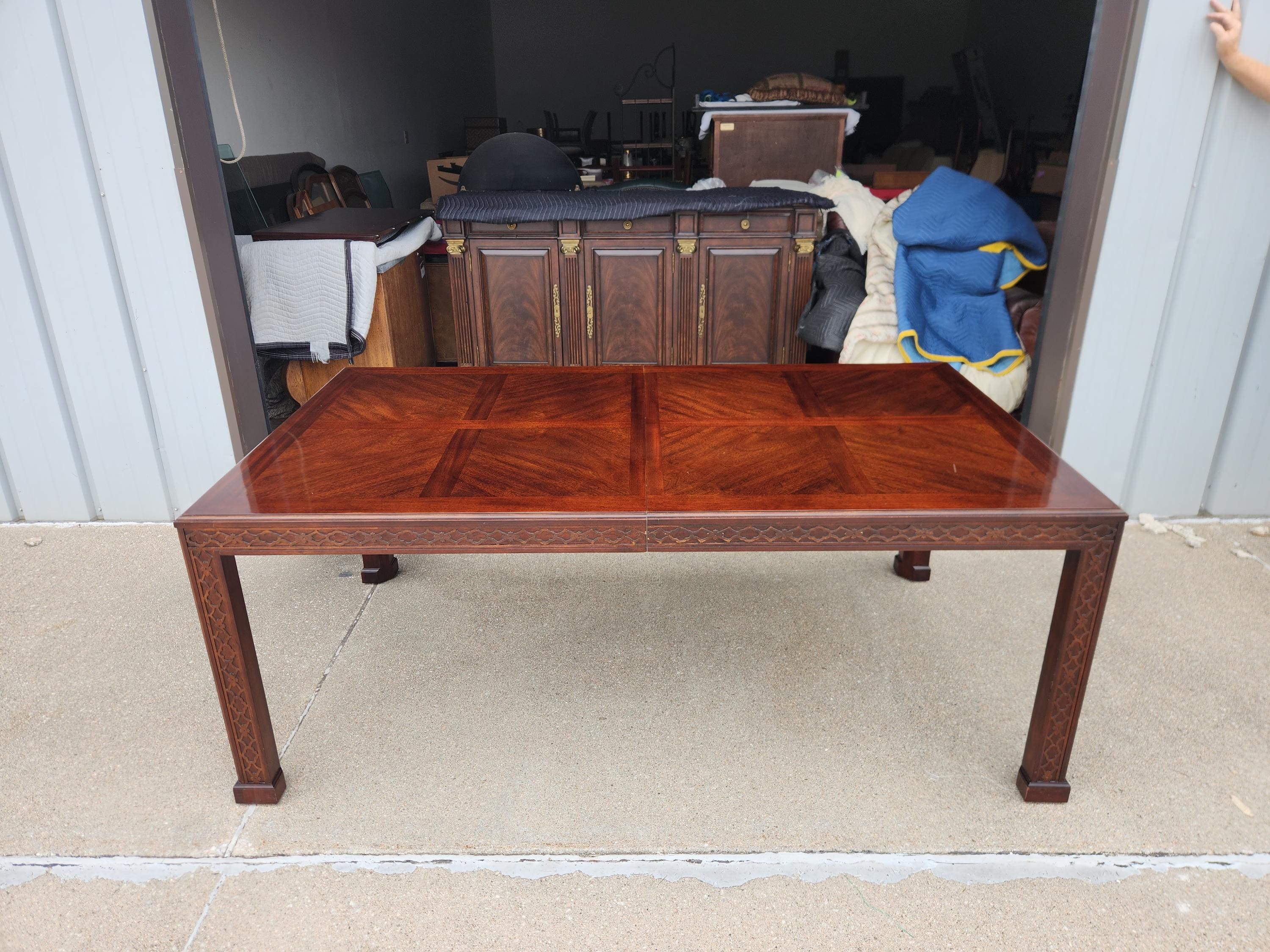 Henredon ヘンレドン 収納付きヴィンテージテーブル ミッド