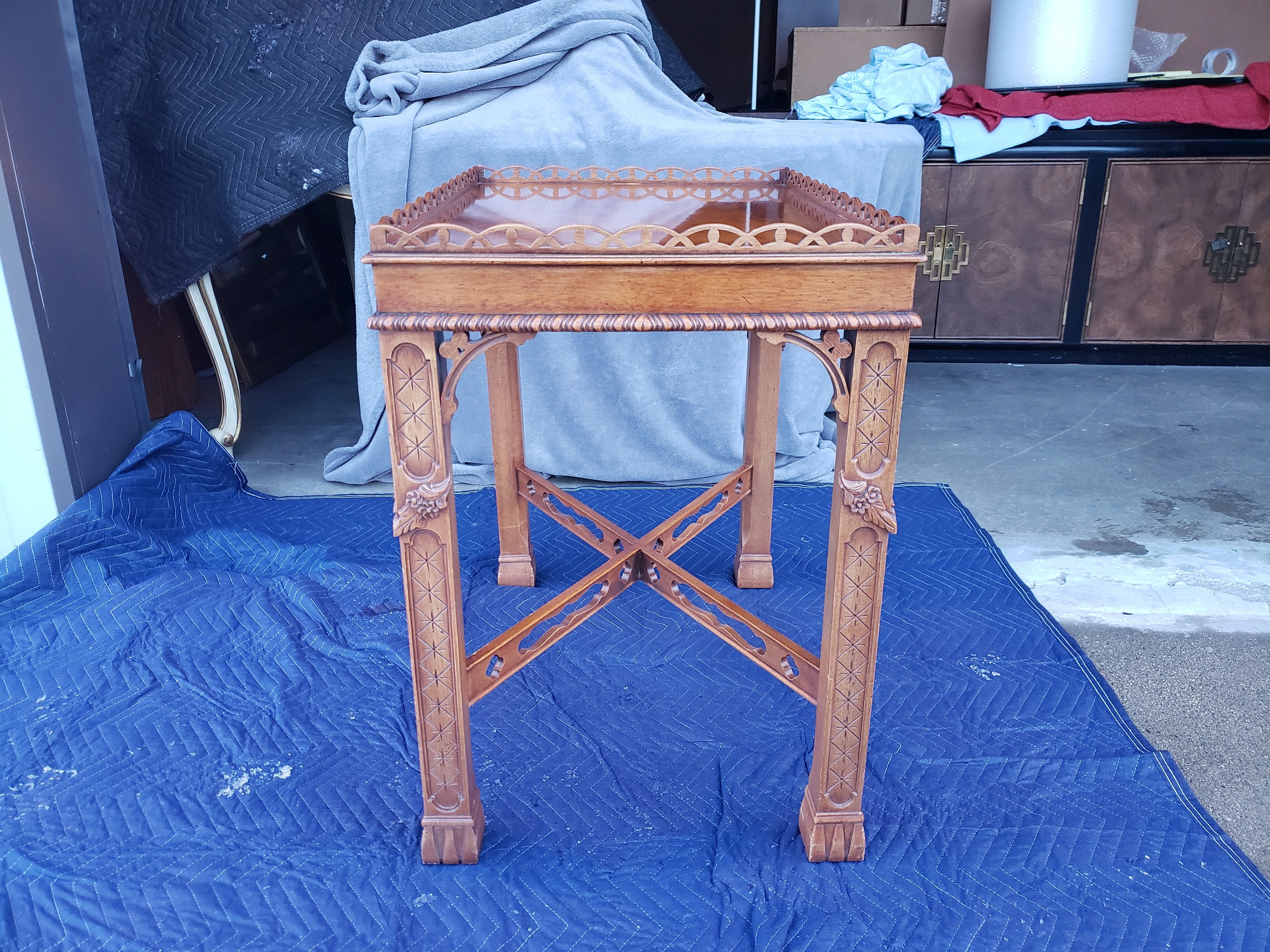 Vintage Henredon Natchez Tea Table Sculptural Etsy