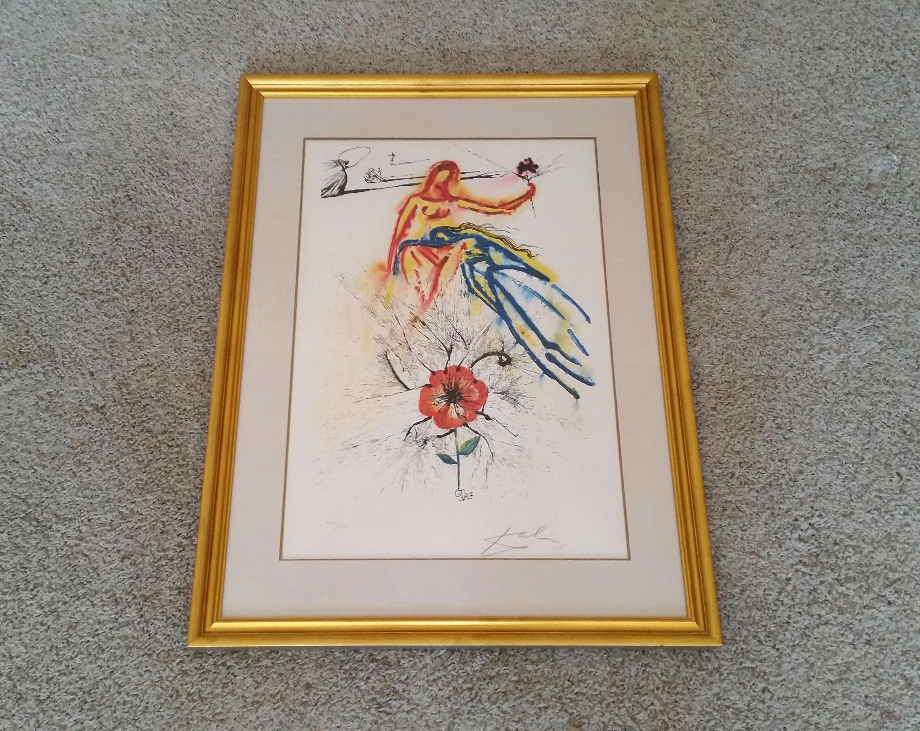 Vintage Salvador Dali Lithograph Hand Signed Artist Proof Mid Etsy