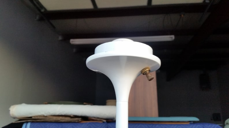 Vintage 1970/'s Laurel Mushroom Floor Lamp Mid Century Modern White Base Excellent Condition MCM