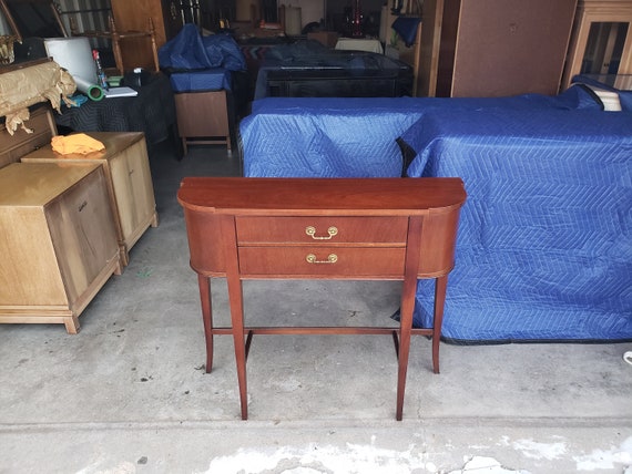 Vintage 1950 S Imperial Furniture Mahogany Entry Table Mid Etsy