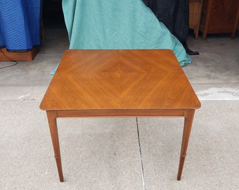 Vintage 1960's John Stuart Coffee Table Mid Century Modern Janus Collection Walnut Inlay Good Condition MCM