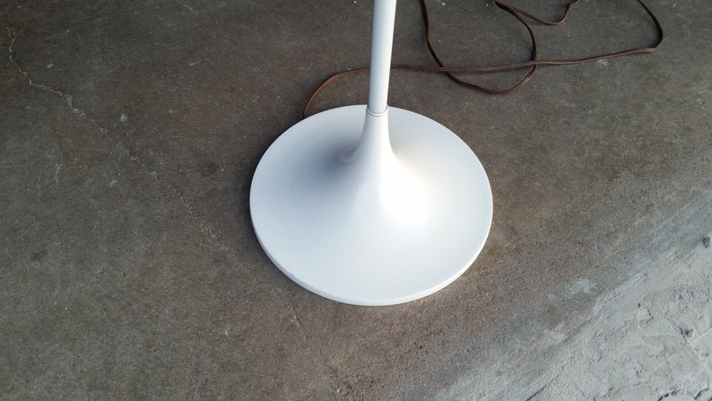Vintage 1970/'s Laurel Mushroom Floor Lamp Mid Century Modern White Base Excellent Condition MCM