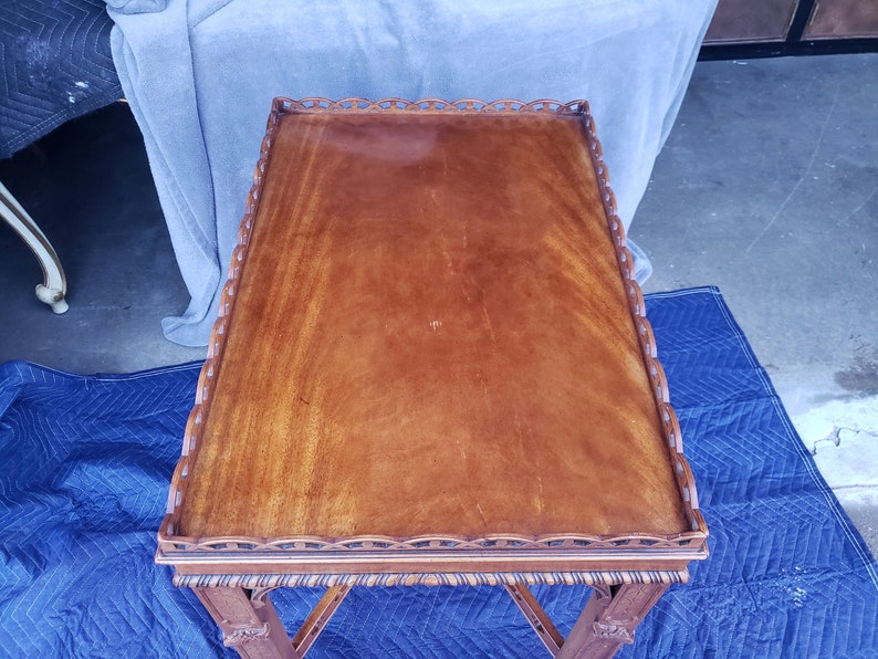 Vintage Henredon natchez Tea Table Sculptural Etsy