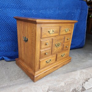 Vintage Pennsylvania House Solid Oak Chest Campaign-style Small