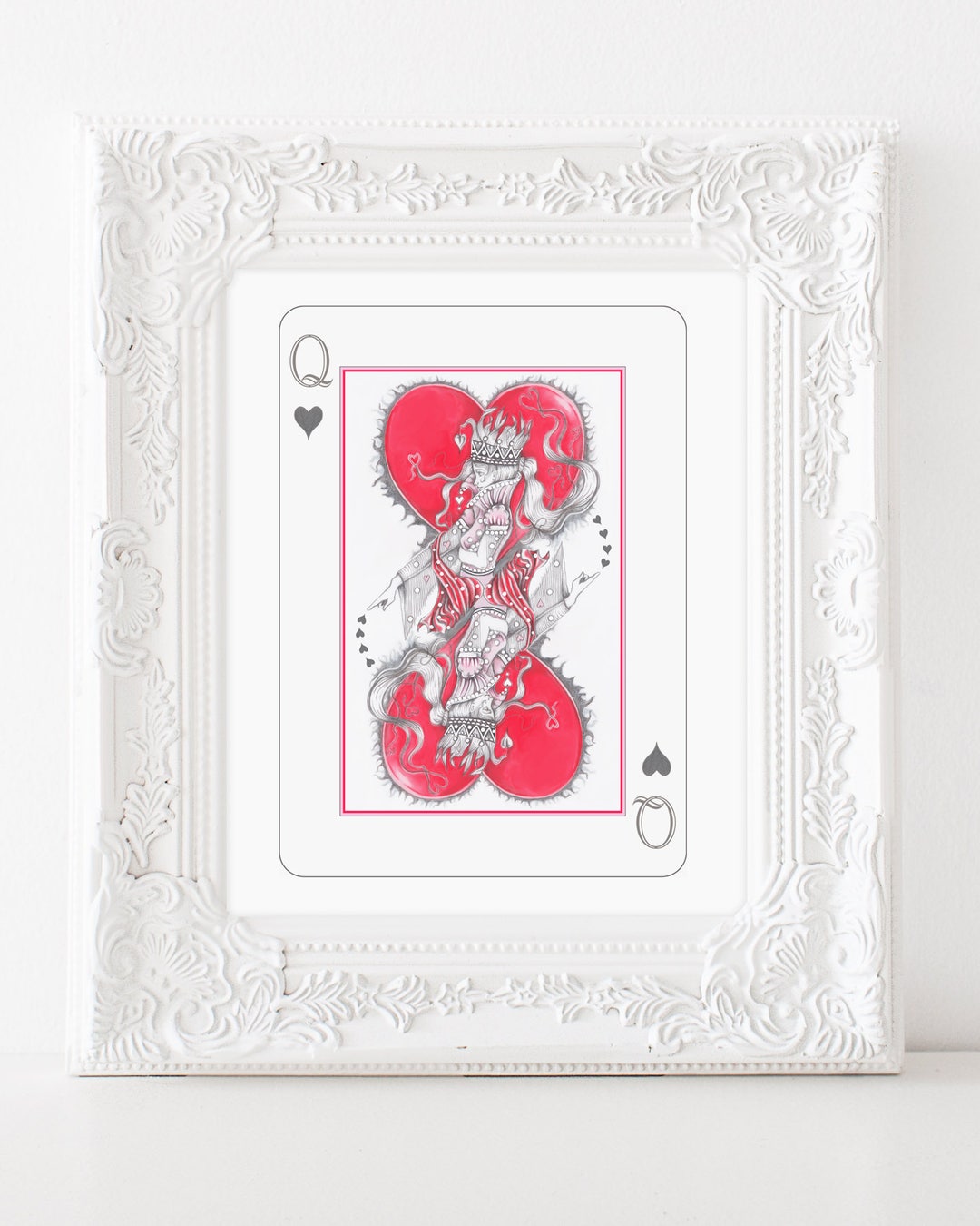 てぃんくる　Queen of 【公式通販】 版画 Hearts of Queen てぃんくる 版画 Hearts 絵画