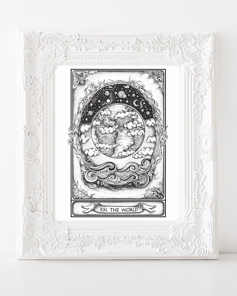 Tarot Print Tarot Card Art Tarot Wall Art Framable Wall | Etsy