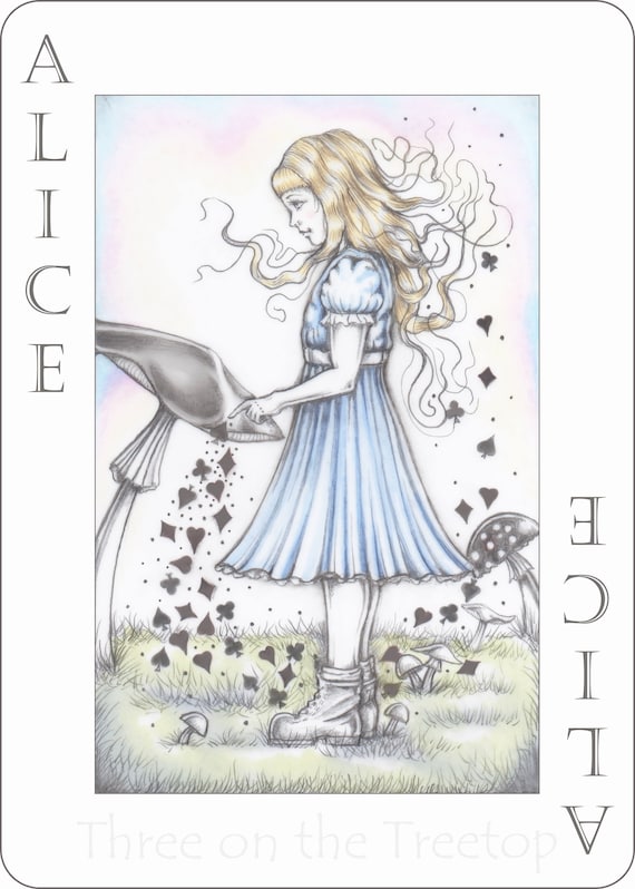 セール商品が満載 Wonderland in Alice Art, Alice Art, Wonderland Art, Alice 絵画
