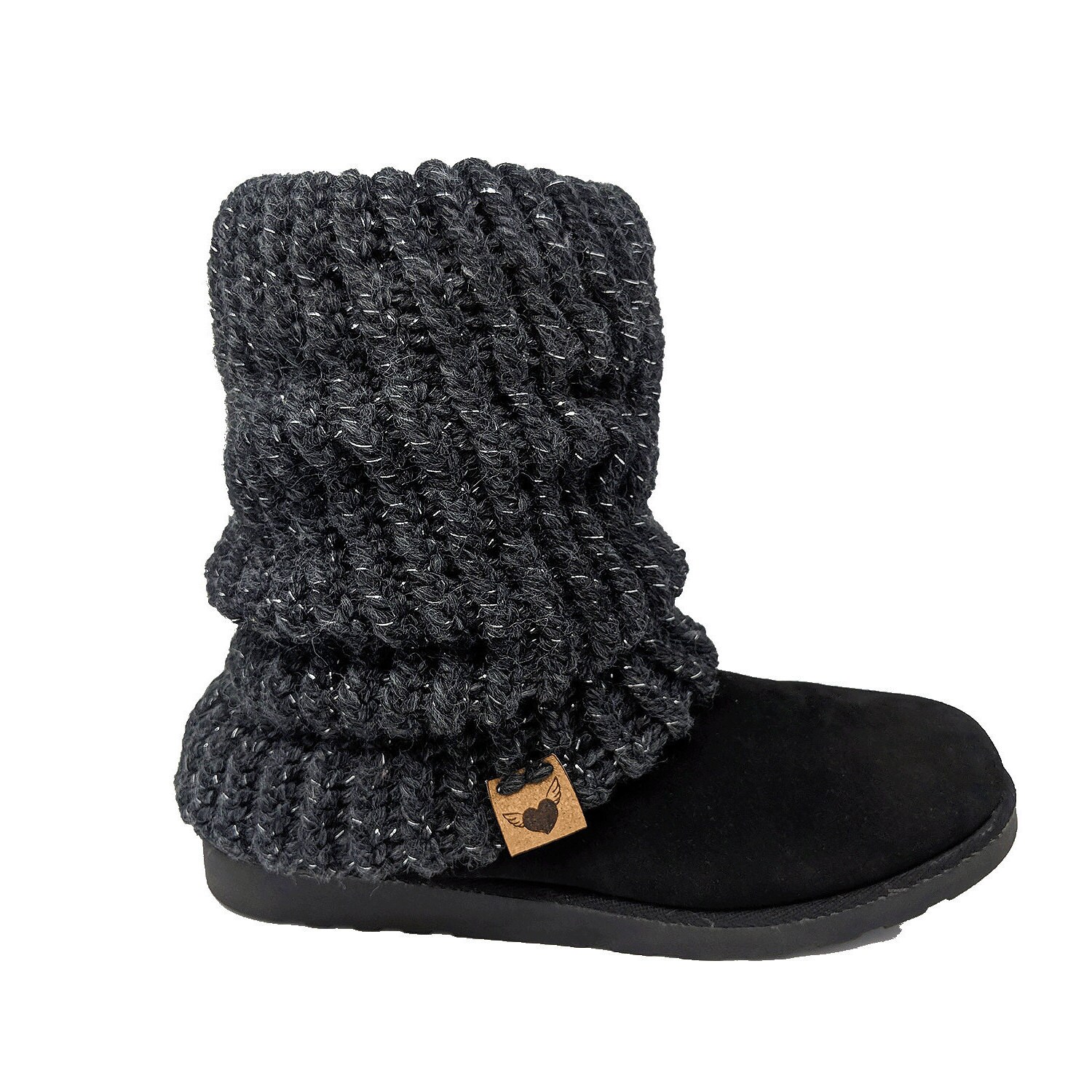 Chunky Knit Boot Wraps UggStyle and Sheepskin Boot Covers Etsy