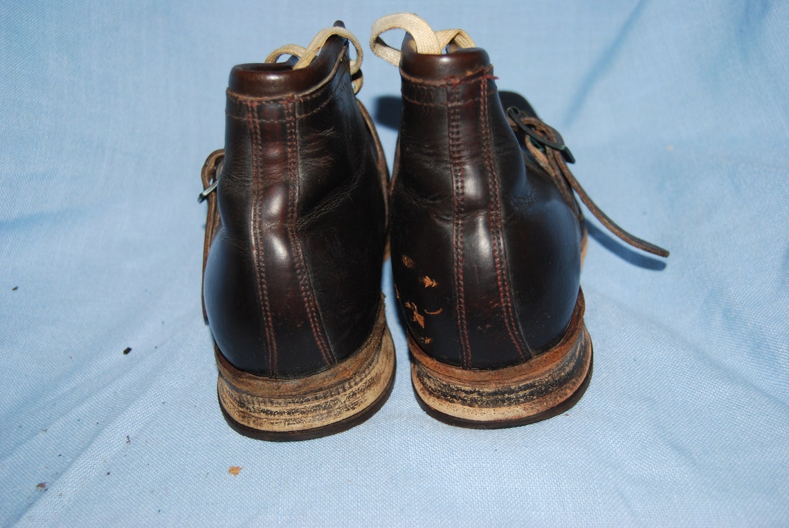 Vintage SANDLER of BOSTON Square Toe Ski Boots Style 644W Etsy