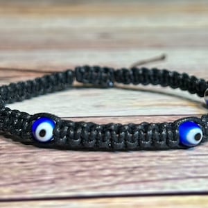 Bracelet Evil Eye / Bracelet de guérison / Bracelet de protection / Bracelet en cristal de guérison / Bijoux en cristal brut