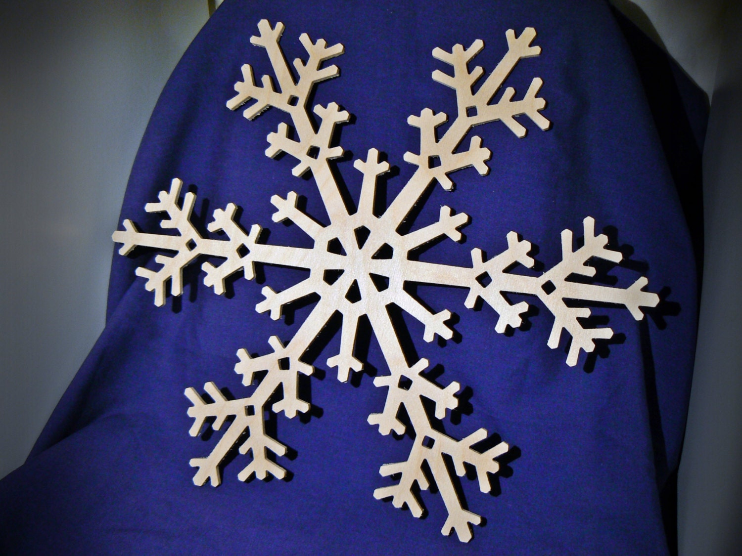 12 Wood Snowflake Cutout Wooden Snowflake Shapes Etsy