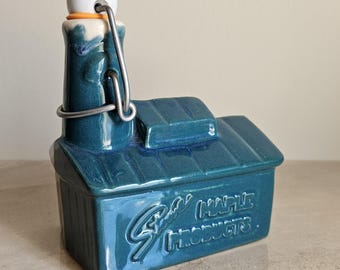 Vintage Ceramic Sugar Shack Vermont Maple Syrup Bottle