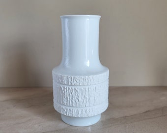 MCM White Bisque German Porcelain Vase // Thomas Rosenthal Studio Ceramic // Vintage Home Décor