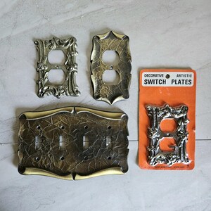 1950s 1960s Vintage Victorian and MCM Style Outlet and Switch Covers