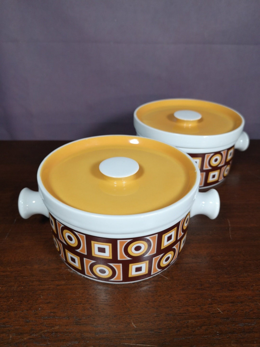 Lidded Baking Dishes // Single Serve Casserole Soup Bowls // Etsy