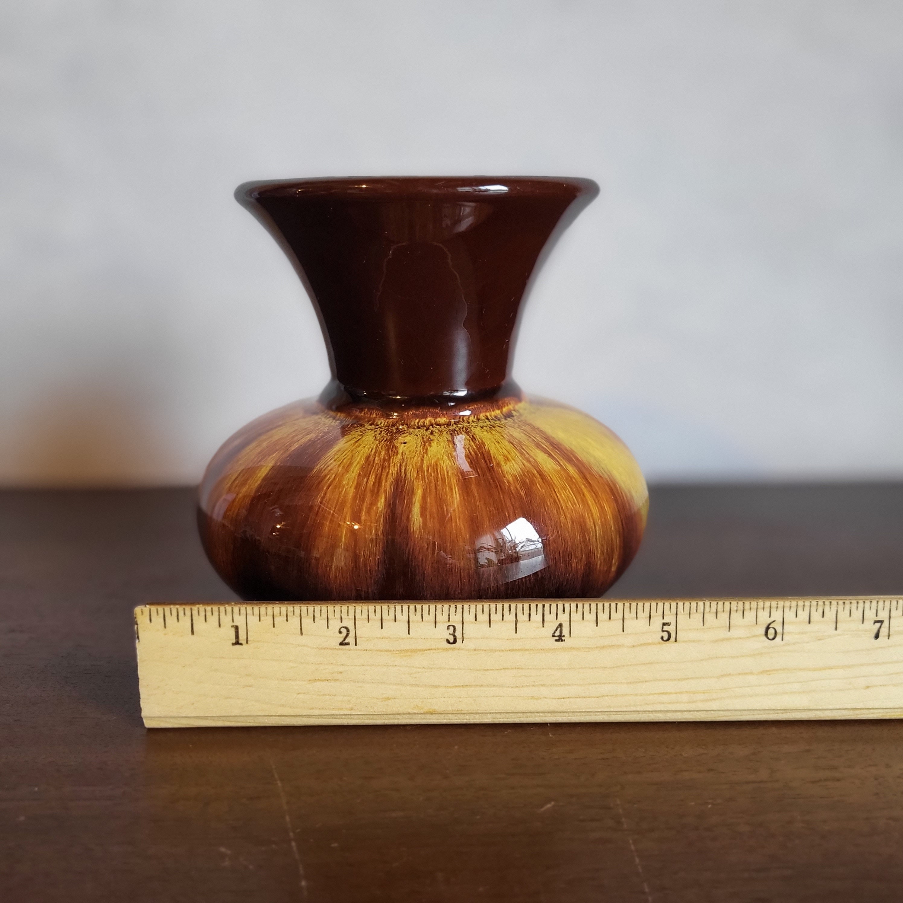 Blue Mountain Pottery Vase 1960s Harvest Gold Art Pottery Etsy