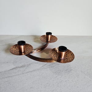 Bougeoir vintage en cuivre ~~ Cuivrerie fantaisie ~~ Décoration d'intérieur en cuivre