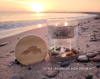 Lake Superior "Beach Glass" Gel Candle