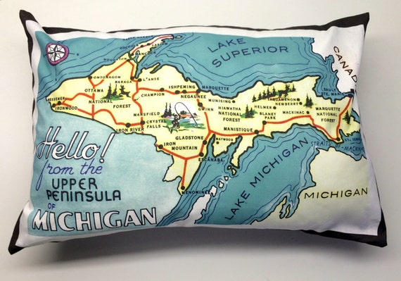 Michigan Upper and Lower Peninsula copper//bronze plated wall decor small set