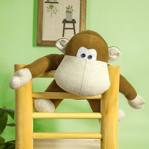 Stuffed Animal – Orangutan | Chimp PDF Sewing Pattern | Softie Tutorial
