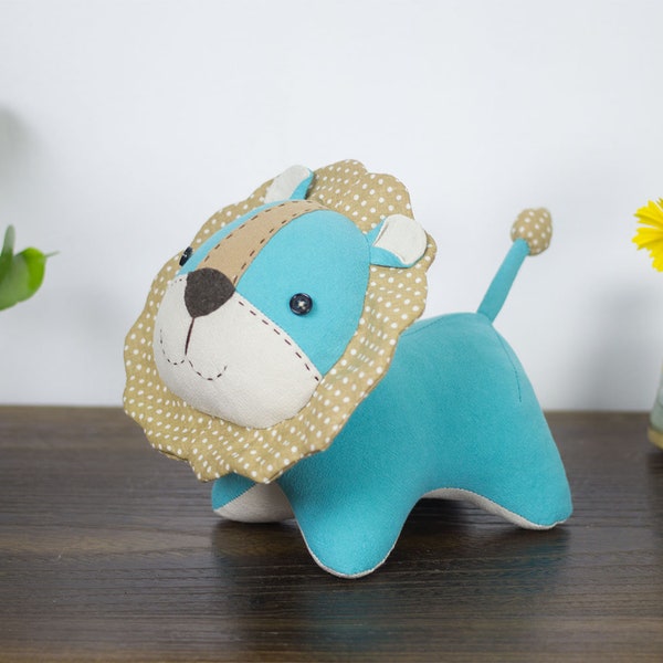 Stuffed animal - Lion Cub PDF Sewing pattern | how to sew a toy lion | Homemade projects | DIY Gift ideas | Plush toy pattern