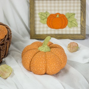 Stuffed Pumpkin Pincushion PDF sewing patterns tutorials Fabric toys softies gift ideas DIY Instant downlaod patterns image 4